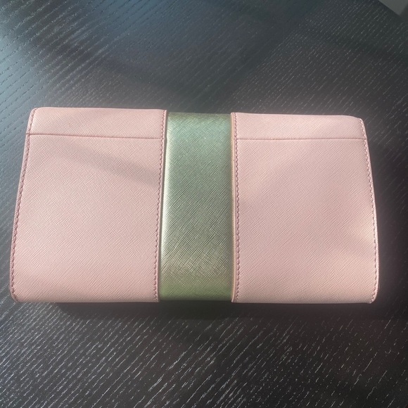 NWOT Kate Spade Pink with Gold Stripe Cross Body - Picture 2 of 5